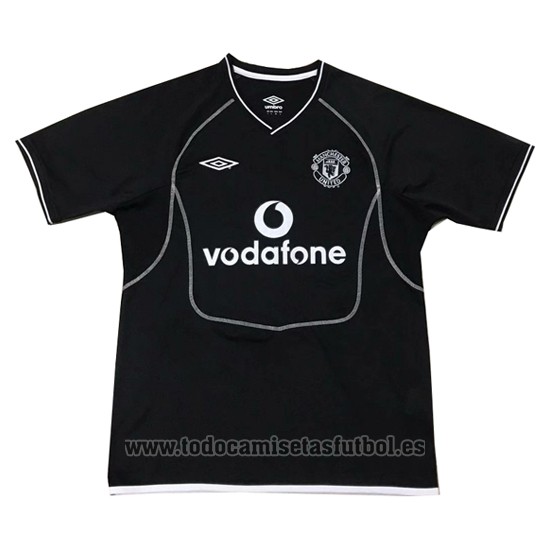 Camiseta Manchester United Portero Retro 2000-2002 Negro